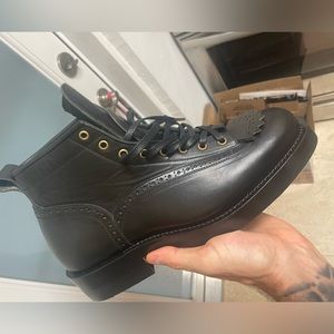 Handmade leather boots